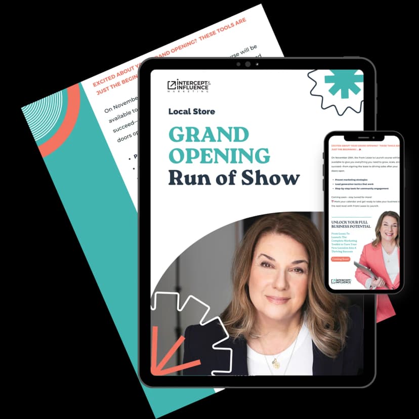 The Grand Opening Run of Show Mockup Bundle